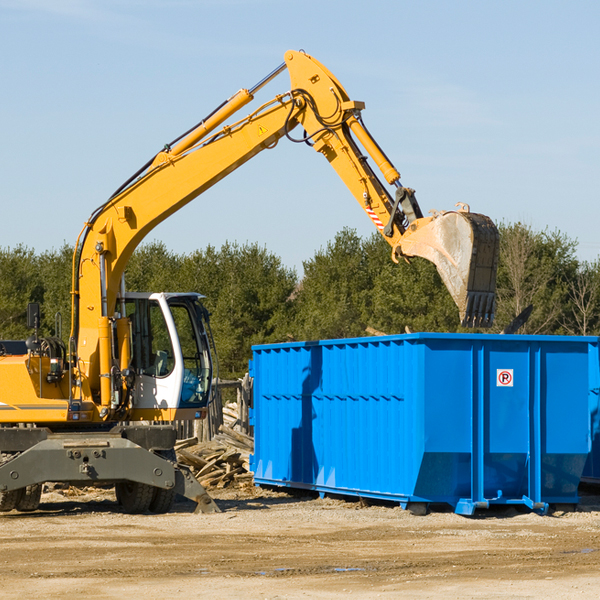 what size residential dumpster rentals are available in Sandy Spring MD